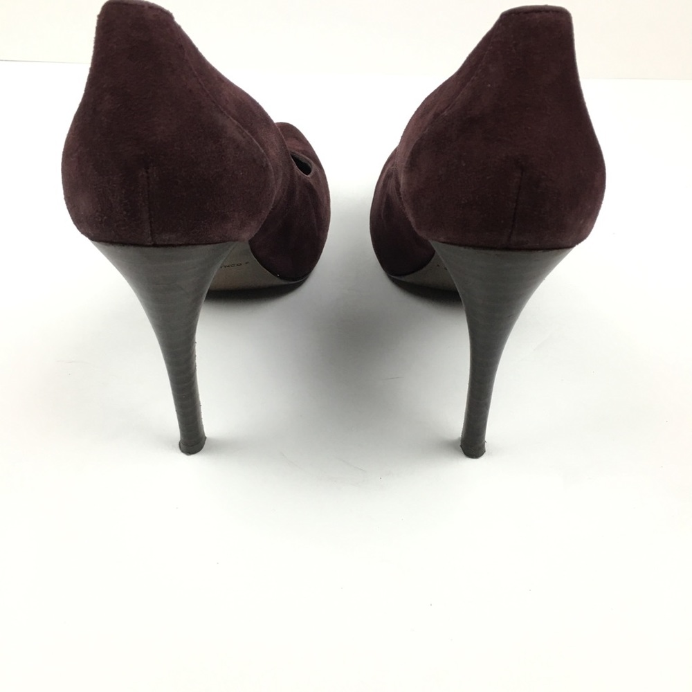 Donald J Pliner Edrice Oxblood Suede Pumps Heels - Picture 8 of 8